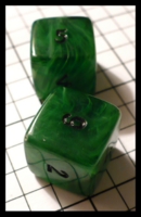 Dice : Dice - 6D - Swirel Green - SK Collection buy Nov 2010